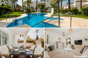 Holiday apartment in first line beach complex in Urbanization Pueblo Mediterráneo, Marbella